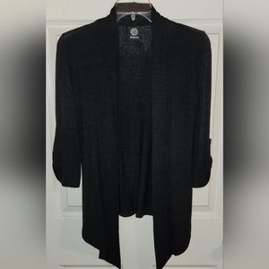 Bobeau 3/4 sleeve black cardigen